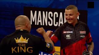 Merwyn King amp Nathan Aspinall WalkOn  World Matchplay 2021 [upl. by Lawrence]