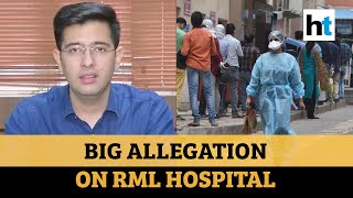 45 error rate in Covid tests at RML hospital AAP demands strict action [upl. by Eatnod939]