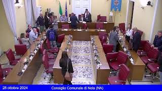 Consiglio Comunale di Nola  28 ottobre 2024 [upl. by Ahtebbat]