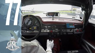 David Coulthard races Mercedes Gullwing at Goodwood 77MM [upl. by Oramlub]