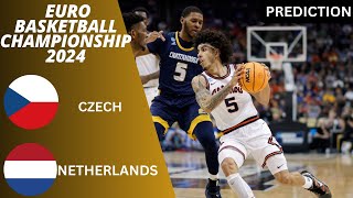 Czech Republic vs Netherlands Euro Basketball Championship Qualifiers 2024 Match Preview Prediction [upl. by Hollis]