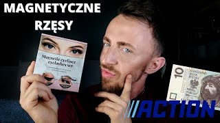 MAGNETYCZNE RZÄSY Z ACTION  MAGNETIC EYELINER EYELASHES SET [upl. by Julian]