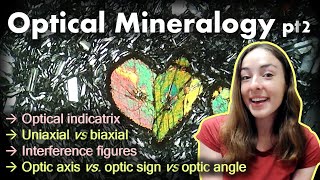 Optical Mineralogy Pt2 Optical Indicatrix Uniaxial vs Biaxial Interference Figures  GEO GIRL [upl. by Barmen]