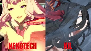 GBVSR High Level Gameplay Nekotech Metera VS KIL Versusia [upl. by Tav]