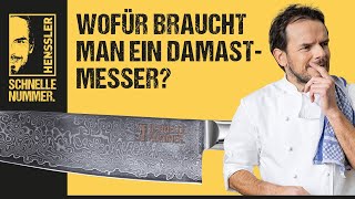 Wofür braucht man ein Damastmesser  Hensslers Anleitungen Tipps amp Tricks [upl. by Ingaberg]