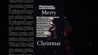 🎅3Little Drummer Boy​ KING amp COUNTRY topchristmassong2024 angelarmy 영어찬양 lyrics shorts [upl. by Joerg148]