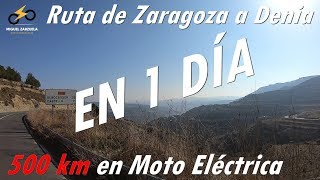 500 km en un día en MOTO ELÉCTRICA Ruta de Zaragoza a Denia en Zero S [upl. by Quinlan]