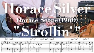 Horace Silver quotStrollinquot TAB譜  Jazz Guitar [upl. by Primaveria]