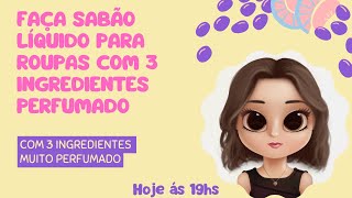 FAÇA 5 LITROS SABÃO LÍQUIDO PARA ROUPAS COM 3 INGREDIENTES PERFUMADO [upl. by Bethel245]