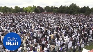 Record 140000 Muslims attend Eid celebration in Birmingham [upl. by Lessard]