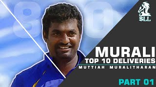 Top 10 Muttiah Muralidharan Unplayable Deliveries in Cricket History [upl. by Olli]