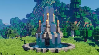 Minecraft I Como Construir uma Fonte de ÁguaChafariz MUNDO QUADRADO [upl. by Solrak17]