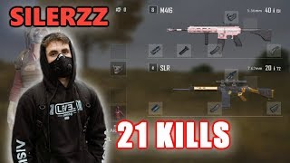 SILERZZ  21 KILLS  M416SLR  SOLO vs DUOS  PUBG [upl. by Ahsimak455]