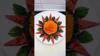 FastGrowthPlan FashionLifeGrowthStarLearn How to Watermelon🍉 and Cucumber🥒Carrot🥕 Carving design [upl. by Almat]