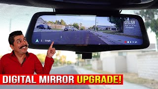 Works with ANY CAR PORMIDO Mirror Dash Cam Review PRD80 [upl. by Kinemod]