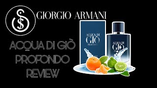 NEW Acqua Di Giò Profondo Fragrance Review  Scentsation [upl. by Lida79]