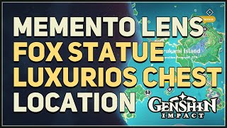 Memento Lens Fox Statue Luxurios Chest Location Genshin Impact [upl. by Krauss]