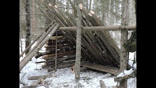 Building a Bushcraft Basecamp  Episode 2 [upl. by Aroc917]