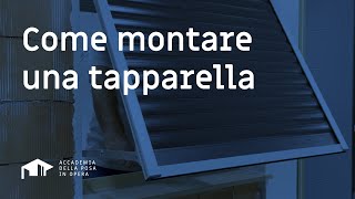 COME MONTARE UNA TAPPARELLA con Guide Fisse o Telaio a Sporgere [upl. by Natanoy]