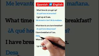 ENGLISH SPANISH LESSON learnenglish learnspanish vocabulary esl [upl. by Droc]