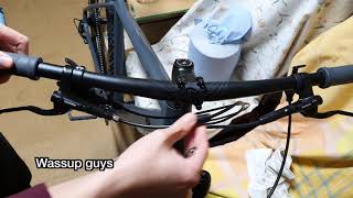 How to swap Left to Right Brake Levers on hydraullic brake cables mountain bike [upl. by Dlanigger388]