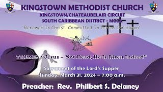 Kingstown Methodist Church Easter Sunday Worship Service March 31st 2024 at 700 am [upl. by Magocsi]