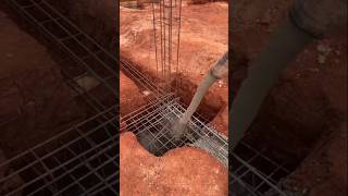 Foundation Casting trending rahimcivilengineer viralvideo shorts concrete [upl. by Watt]