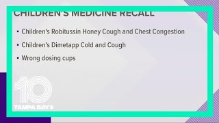 Childrens Robitussin Dimetapp cough medicine recalled for possible overdose risk [upl. by Westfall]