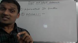 Input and Output Statements in C Language  Unformatted IO functions in C  C Tutorial  in telugu [upl. by Orual378]