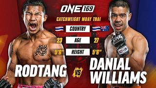 Muay Thai In 4Ounce Gloves Is Wild 💥🤯 Rodtang vs Danial Williams [upl. by Rafa]