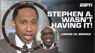 Stephen A Smith CHASTISES LeBron for how he handled Dillon Brooks  First Take [upl. by Mafala728]