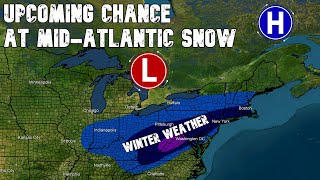 Potential Mid Atlantic Winter Storm With Large Snowfall Totals [upl. by Aisayt]