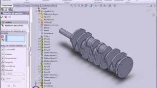 solidworks ensamblaje cigueñal 2ª parte2 [upl. by Lleon]