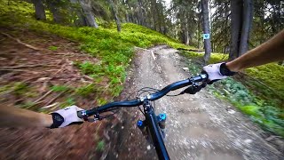 Bikepark Leogang Alte Schmiede Trail  Kavenz VHP 16 amp Canyon Torque [upl. by Baptiste]