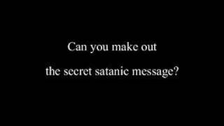 Satanic messages or Backmasking [upl. by Coltun]