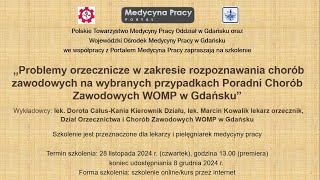 Problemy orzecznicze w zakresie rozpoznawania chorób zawodowych na wybranych przypadkach [upl. by Glynn989]