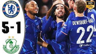 Chelsea vs Shamrock 51 Highlights amp All Goals Uefa Conference League 2024 HD [upl. by Ennaira]