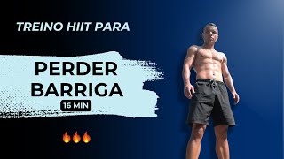 Treino HIIT  EMAGREÇA treinando em CASA [upl. by Zeuqcaj]