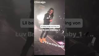 Lil Baby Brings Out King Von Throwback subscribe chiraq atlanta follow shorts [upl. by Eenattirb79]