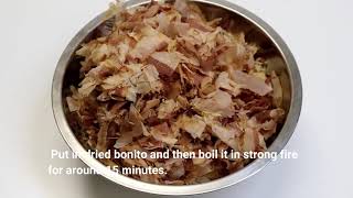 How to make dashi  stock recipe  takoyaki and okonomiyaki [upl. by Cazzie462]