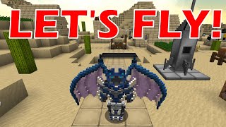 Minecraft Techmods  Lets Fly Elytra  Armourers Workshop  Modular PowerSuits [upl. by Clarke]