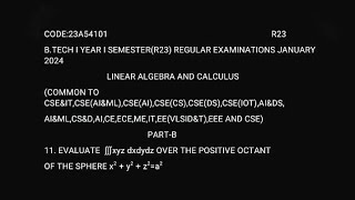 Evaluate ∭xyz dx dy dz over the positive octant of the sphere x²y²z²a² [upl. by Hime]