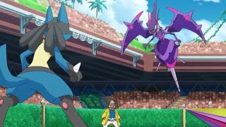 Lucario vs Naganadel English Dub Ash vs Kukui Full Battle Pokemon Sun Moon HD 1080p [upl. by Mlehliw]