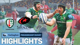 London Irish v Saracens  HIGHLIGHTS  High Scoring Thrilling Derby  Premiership 202122 [upl. by Eivi]