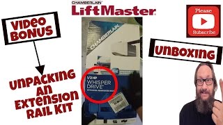 Unboxing a Chamberlain MyQ Garage Door Opener with an Extension Rail Kit [upl. by Acemahs]