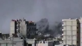 Syrie Homs violemment bombardée [upl. by Fenelia]