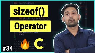 sizeof  Operator In C Language  Full Lecture in Hindi  By Nirbhay Kaushik [upl. by Ennairb]