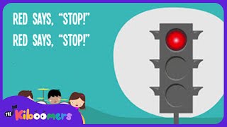 Green Says GO Traffic Lights Lyric Video  The Kiboomers Preschool Songs amp Nursery Rhymes [upl. by Allegra]