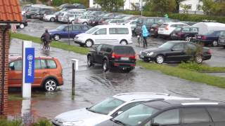 Starkregen und Überschwemmung auf Borkum  Heavy rainfall [upl. by Parent]