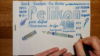 Pelikan 400 green Stresemann Design 19541956 Quick Fountain Pen Review [upl. by Sergo]